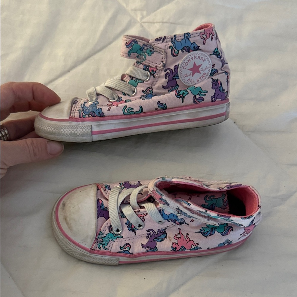Converse Kids Pink Unicorn Sneakers